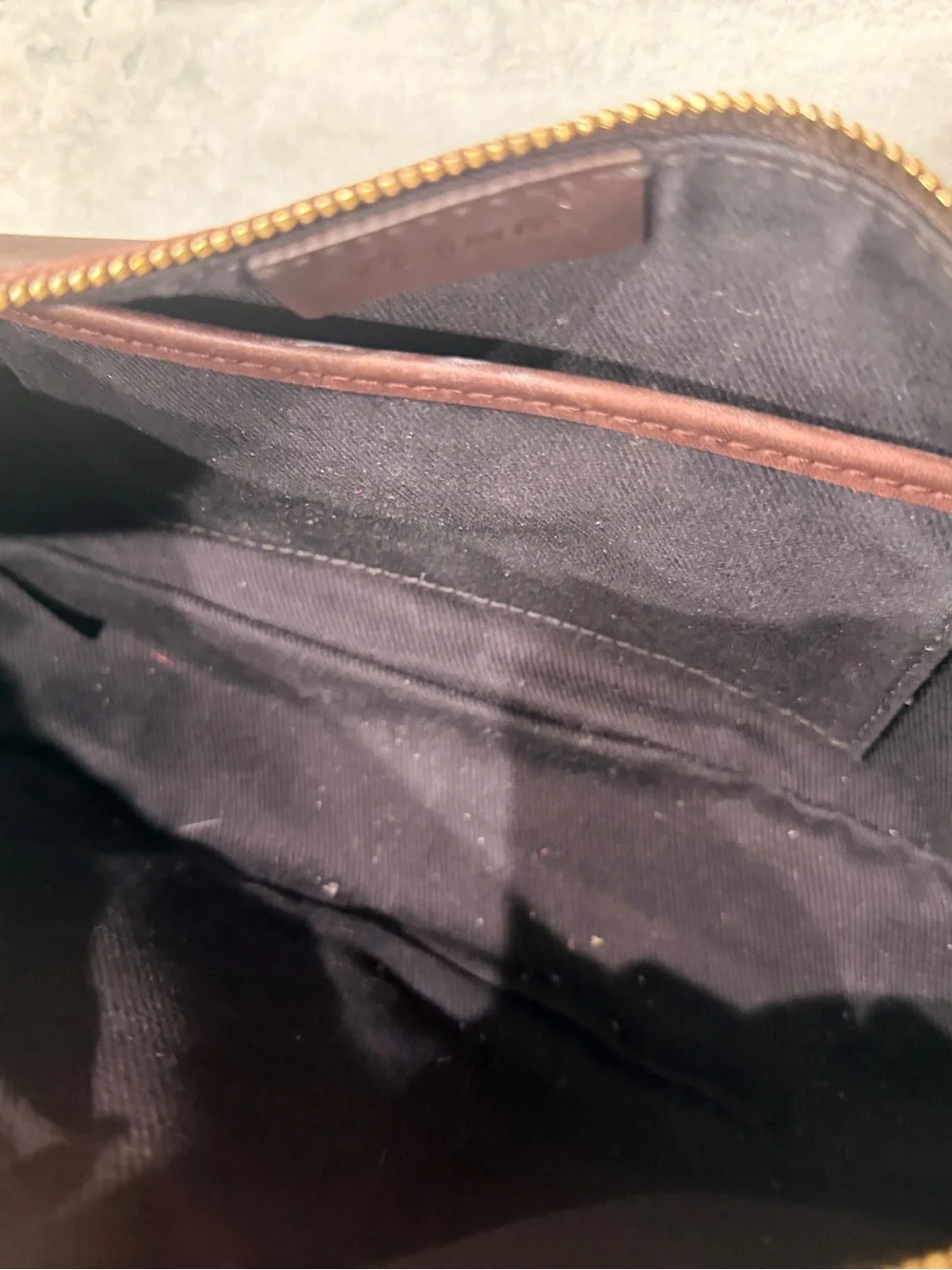 Madewell Brown Leather Crescent Crossbody travel Shoulder Bag Zip Top day bag